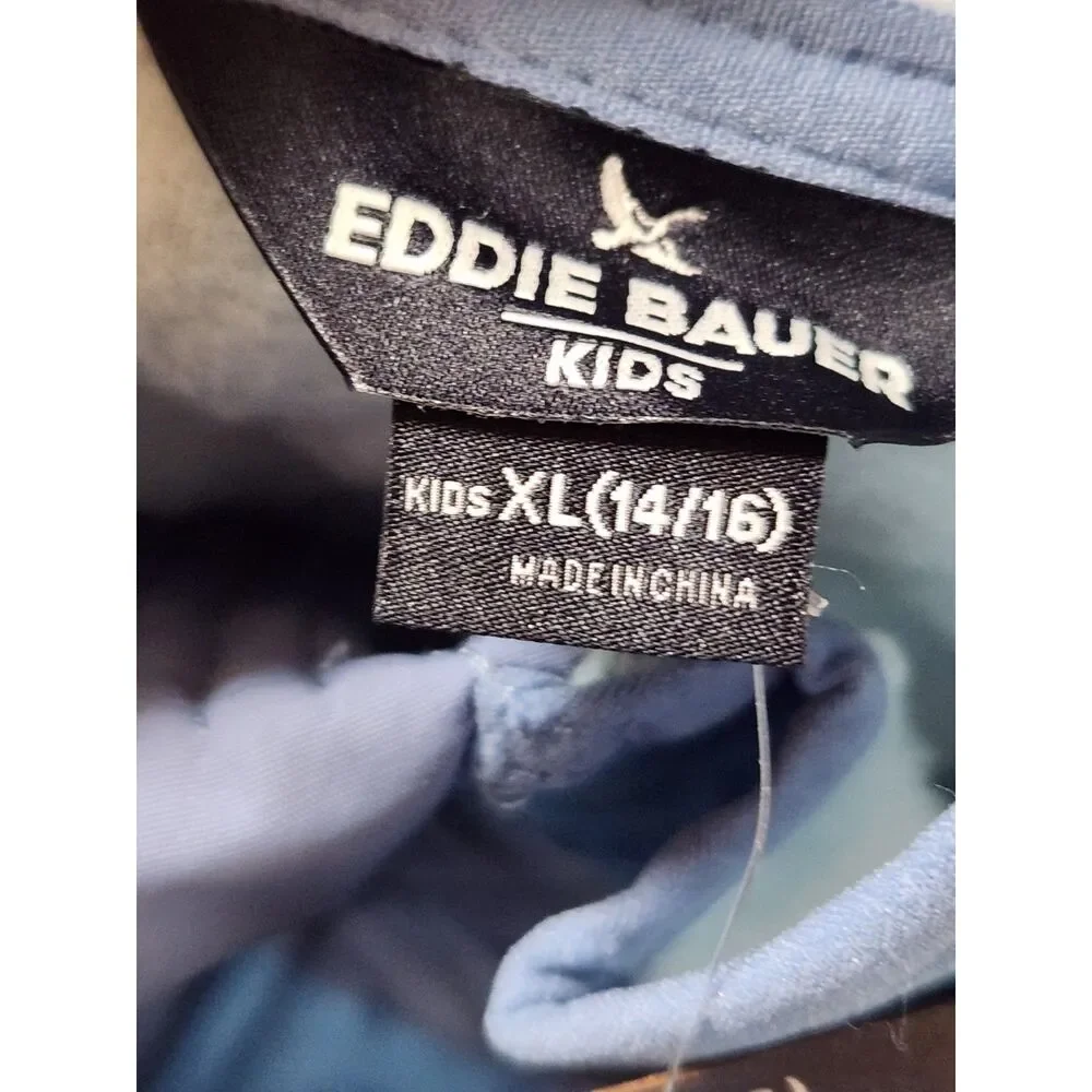 Eddie Bauer Kids Polar Fleece Jacket XL 14/16 Light Blue